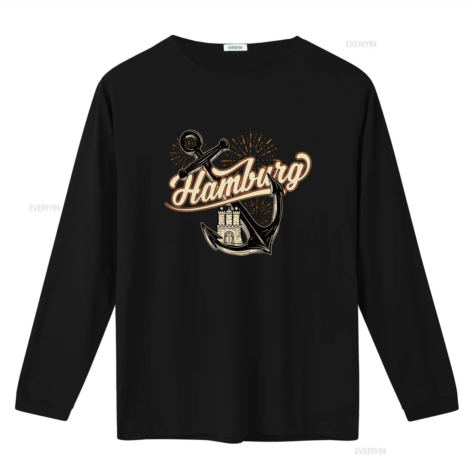 メンズ ハンブルク アンカー柄 Tシャツ。男性向けで、楽しく - Vintage Fashion Hamburg のレビューと価格