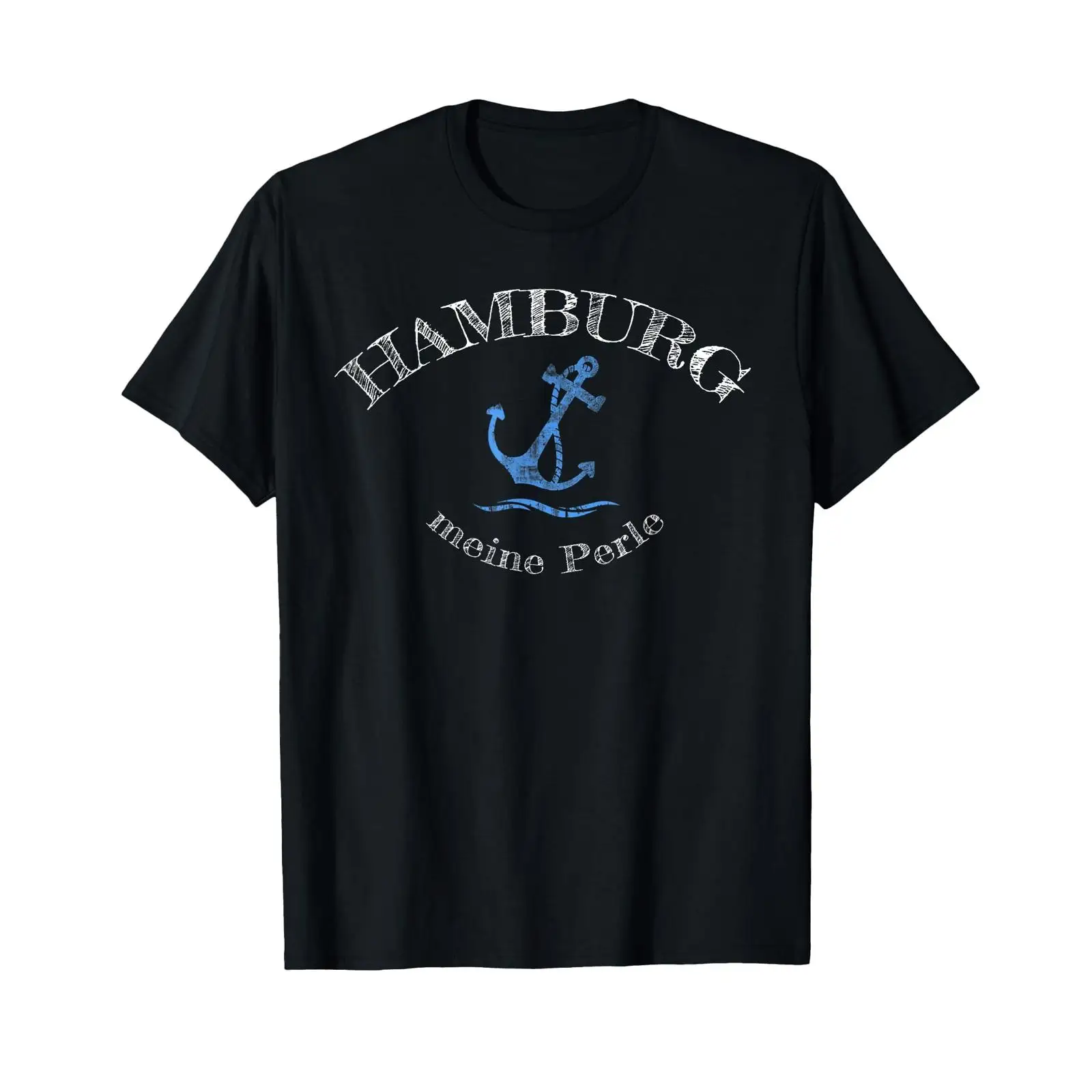 ハンブルクの「マイ・パール」デザインが施されたTシャツ。ヴィ - Vintage Fashion Hamburg のレビューと価格