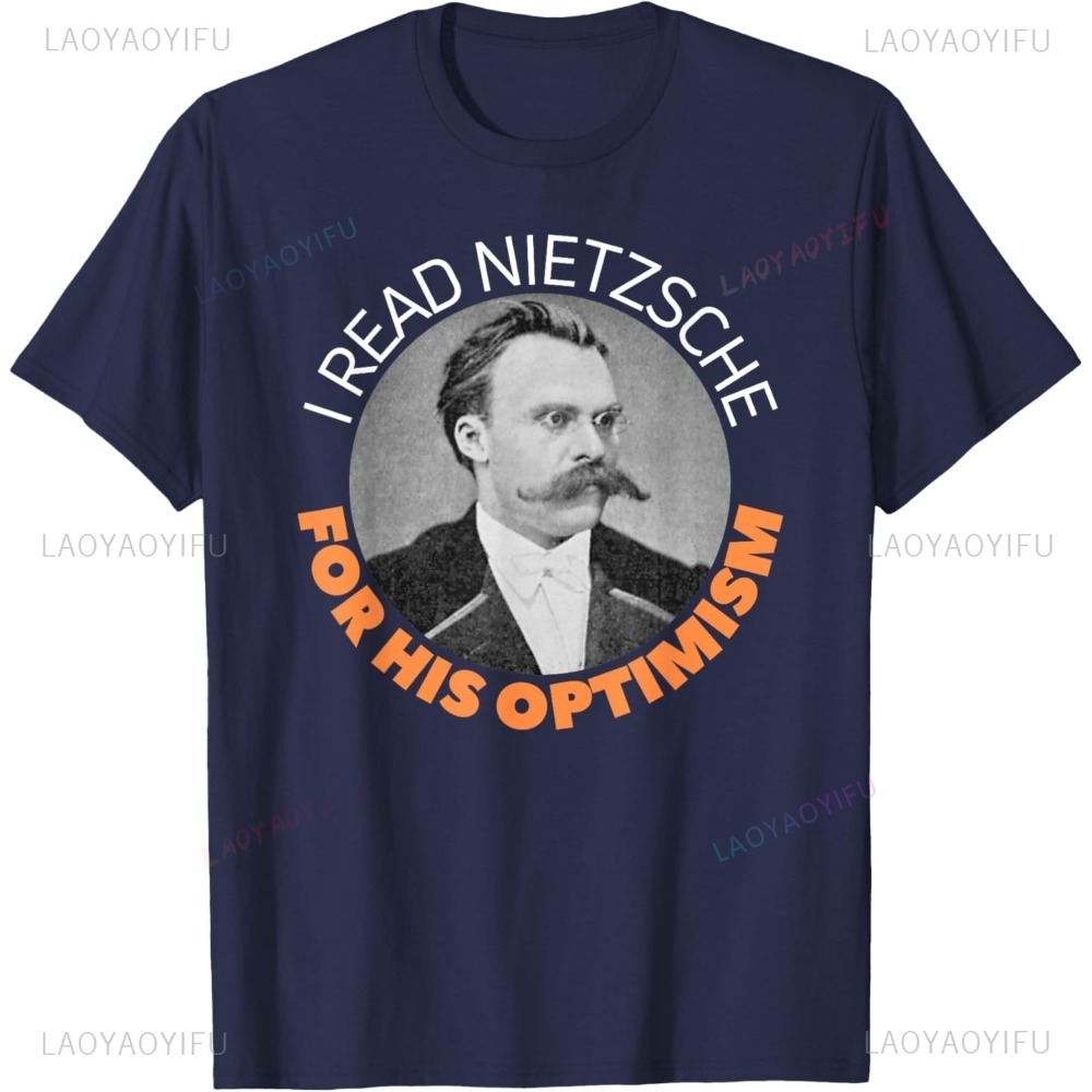 フリードリヒ・ニーチェ楽観主義ギフトドイツ哲学皮肉 Tシャツ - Vintage Fashion Jersey のレビューと価格