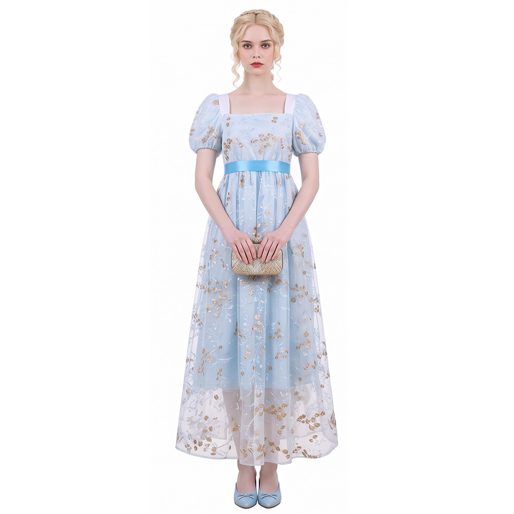ヨーロッパ風のヴィンテージ・リージェンシー様式のティードレス - Vintage Fashion Dresses のレビューと価格